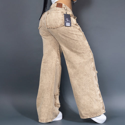 Jean Beige “Raw Confidence” – Marca T